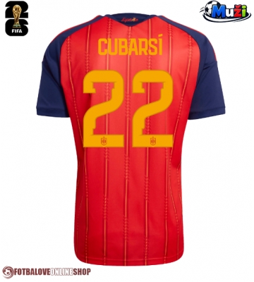 Španělsko Pau Cubarsi #22 Domácí Dres MS 2026 Krátkým Rukávem
